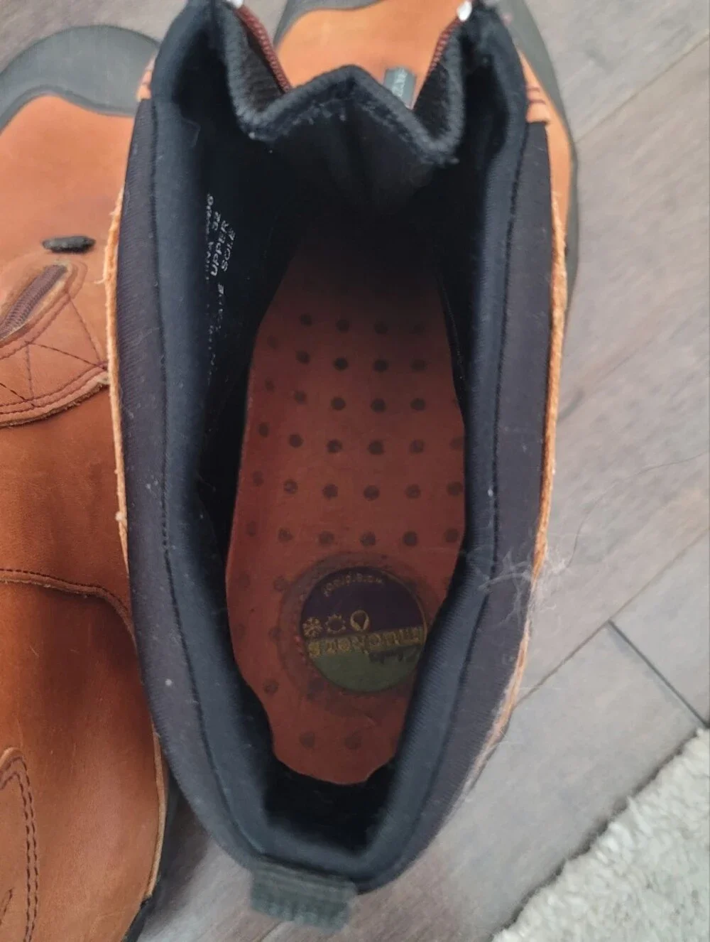 CLARKS Muckers Brown Leather Waterproof Ankle Boots Women's Size 10M